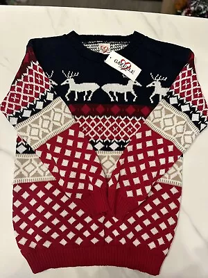 Buy Red Black Reindeer Christmas Jumper - S/M - BNWT • 9£