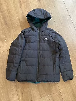 Buy Boys Adidas Coat 9-10 Years Worn Once Waterproof Padded Summer Winter • 9.99£
