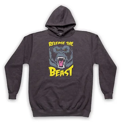 Buy Release The Beast Gym Workout Slogan Bodybuilding Unisex Adults Hoodie • 27.99£