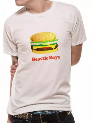 Buy Officially Licensed Beastie Boys Burger Mens White T Shirt Classic Tee • 19.95£