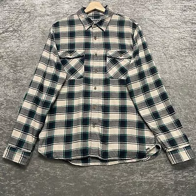 Buy Bam Bamboo Clothing Checked Shirt Mens Size Medium Grey Green Plaid Flannel • 19.95£