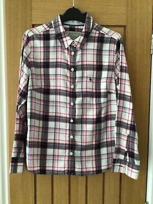 Buy Jack Wills White,Pink & Navy Checked Shirt Size 12 • 13.95£