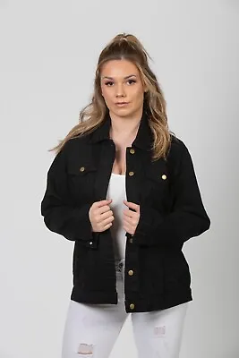 Buy Womens Size 8 Oversized Black Denim Jacket - Everyday Denim Jackets • 4£