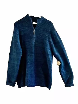 Buy George Teal Blue Chunky Knit Warm Jumper. Size 2XL. Pit To Pit 25” • 8£