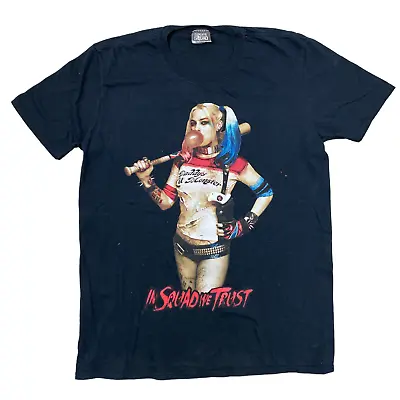 Buy Harley Quinn Suicide Squad T-Shirt Short Sleeve Graphic Print Black Mens Large • 13.99£