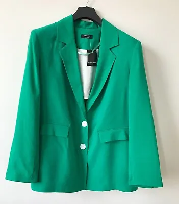 Buy Emerald Green Blazer Jacket Oversized Boyfriend Style By JD Williams - NEW • 19.99£