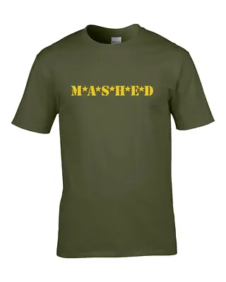 Buy MASHED- Classic TV Comedy MASH, Silly Military Men's T Shirt • 14.95£
