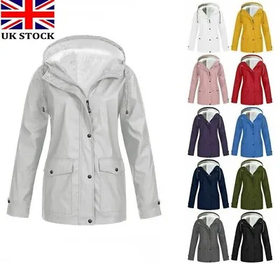 Buy Women Waterproof Rain Ladies Fleece Lined Warm Jacket Winter Coat TOP Outdoor UK • 17.31£