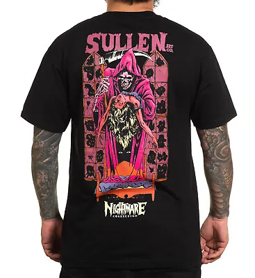 Buy Sullen Nightmares Sulleween Reaper Tattoo Standard Black T Shirt M-3XL UK • 29.99£