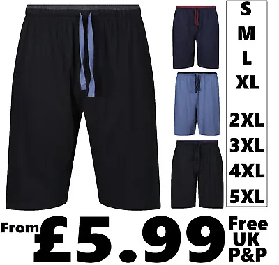 Buy Mens Pyjama Shorts Lounge Sleep Pj Short With Pockets S,m,l,xl 2xl-5xl Brand New • 5.99£