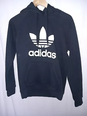 Buy Adidas Trefoil Large Logo Hoodie Hooded Sweatshirt Fleece Mens Size Medium • 12.99£