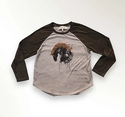 Buy Sheryl Crow Wild Horses Raglan Ling Sleeve T Shirt Small • 17.37£