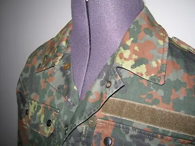 Buy Coat WEST GERMAN ARMY Vintage Camouflage Jacket Genuine Military Long Sleeved • 14.95£