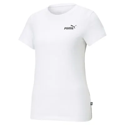 Buy PUMA Essentials Small Logo T-Shirt Top Short Sleeve Crew Neck - Womens • 21£
