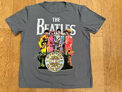 Buy The Beatles Official Merchandise Sgt. Pepper’s Lonely Hearts T-Shirt Size Large • 9.99£