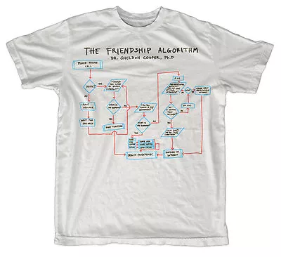 Buy Officially Licensed TBBT- The Friendship Algorithm 3XL, 4XL, 5XL Men's T-Shirt • 22.98£