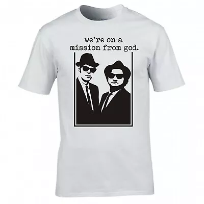 Buy Inspired By The Blues Brothers  We're On A Mission From God  T-shirt • 12.99£