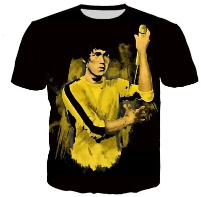 Buy Summer Kids Boys Adults Martial Art Bruce Lee Print 3D T-shirt Tops  NEW • 12.99£
