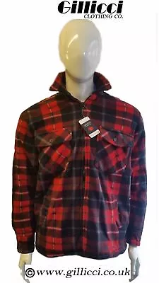 Buy  Fur Fleece Lined Warm Lumberjack Check Shirt Jacket With/without Hood Gillicci  • 22.99£
