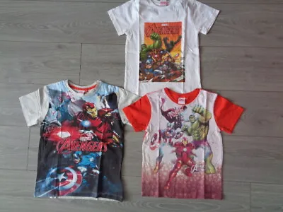 Buy Boys Assorted Marvel Avengers T-shirts Age 4/5yrs - 7/8 Yrs New - Uk Seller • 3.99£