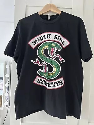 Buy SOUTH SIDE SERPENTS Official Men's RIVERDALE TV Show Black T-Shirt Size Large • 6£