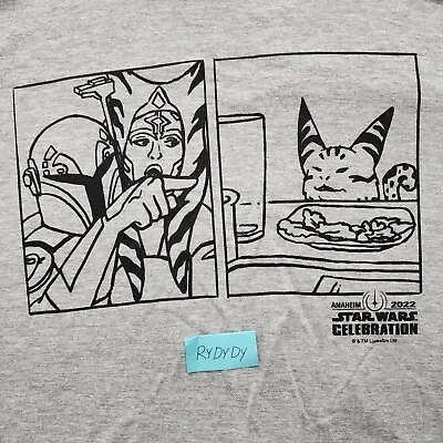 Buy Ahsoka Tano Sabine Wren Loth Cat Star Wars Celebration 2022 Custom T-Shirt XXL • 96.50£