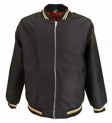 Buy Mens Black Tartan Lined Classic Monkey Jacket • 34.99£