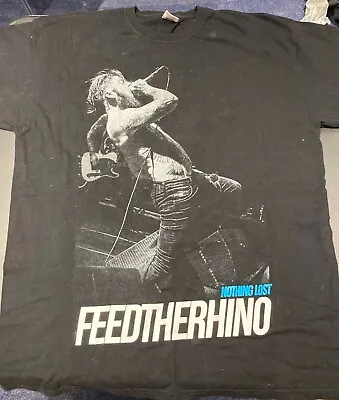 Buy FEED THE RHINO Nothing Lost Band T Shirt In At The Deep End Records Size XL • 19.99£