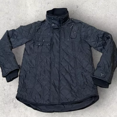 Buy Blue Inc Mens Quilted  Jacket Size M/39” Chest - Black,  Multi Pocket • 8.99£