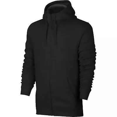 Buy Mens Full Zip Up Plain Hoodie Hooded Sweatshirt Adult Fleece Zipper Jacket Top • 10.99£