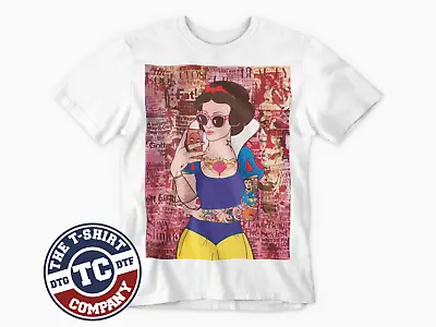 Buy Snow White Selfie  T-Shirt Movie Film Classic Retro Tee Funny Cool 80s 90s UK • 5.99£