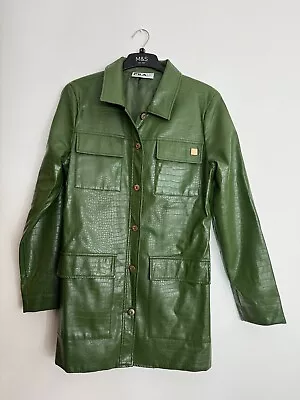 Buy Fila Green Croc Snake Jacket Coat Size M • 60£