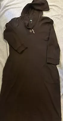 Buy Ralph Lauren Women’s Tunic Dress With Hoodie And Pocket Sz M Brown  • 14.48£