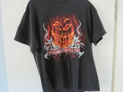 Buy Official Disturbed Halloween Pumpkin T-shirt Size M - Rare Design - Nu-metal • 10.95£