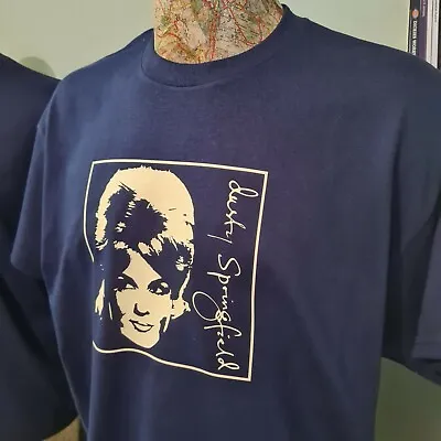 Buy Dusty Springfield Graphic Navy Tee T Shirt British Music Heroes Legends  • 13.99£