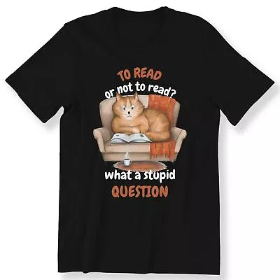 Buy Book Lovers Men's Ladies T-shirt To Read Or Not To Read Funny Gift Graphic Top • 12.99£