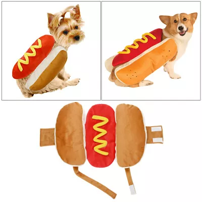 Buy S Funny Warm Hot Dog Pet Costume Pooch Hoodie • 9.69£