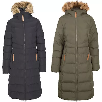 Buy Trespass Womens Audrey Padded Faux Fur Hooded Warm Winter Jacket Coat • 80£