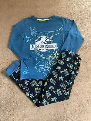 Buy Boys Jurassic World Pyjamas Age 8-9 • 2.50£