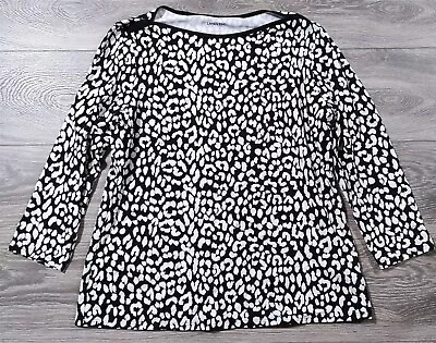 Buy Womens Swim Shirt Large ? Cheetah Black White Long Sleeve Swimwear Rash Guard • 15.39£