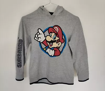 Buy Official Super Mario Bros. Hoodie Grey Hoody Sweatshirt Kids 9 To 10nintendo • 3.50£