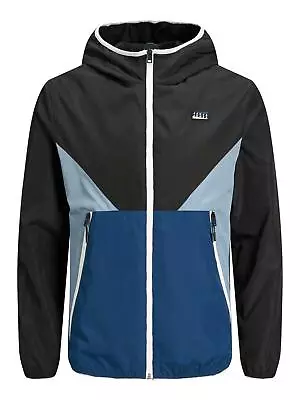Buy Jack And Jones Mens Long Sleeve Zip Up Hooded Lightweight Windproof Track Jacket • 29.99£