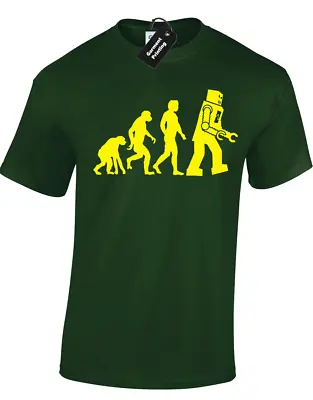 Buy Robot Evolution Mens T-shirt Big Theory Sheldon Bang Cooper Fan Design Penny • 8.99£