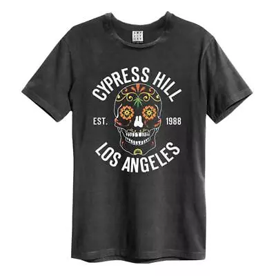 Buy Amplified Unisex Adult Floral Skull Cypress Hill T-Shirt GD1355 • 31.59£
