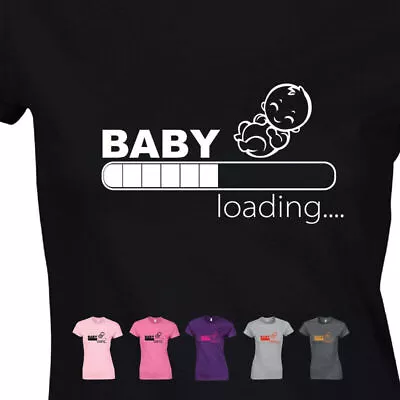 Buy Baby Now Loading Funny Ladies Novelty Slogan Tshirt Womens Shirt TeeTop Gift • 8.99£