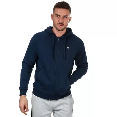 Buy Men's Hoodie Under Armour Rival Fleece Full Zip Hooded Jacket In Blue • 44.99£