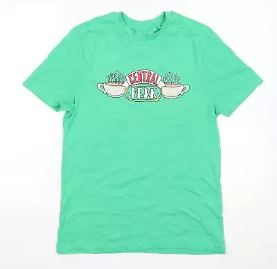 Buy Primark Womens Green 100% Cotton Basic T-Shirt Size XS Crew Neck - Central Perk • 3.25£