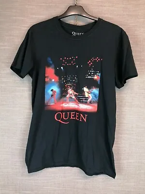 Buy Queen Official Merch Black Jersey Short Sleeve T-Shirt Size M Band Tee • 12.94£