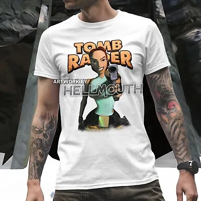 Buy Tomb Raider T-shirt - Lara Croft - Mens Women's Sizes S-XXL - Retro Gaming 1996 • 15.99£