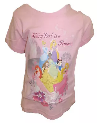 Buy Disney Princess “Every Girl Is A Princess  Girl's Pink T-Shirt Age 18-24 Month • 5.99£